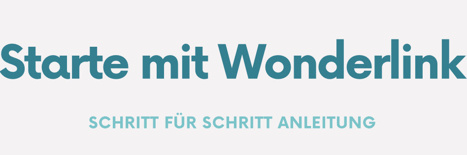 Wonderlink Anleitung E-Book